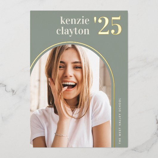 Moderne Arch | Aankondiging Afstuderen Folie (Voorkant)