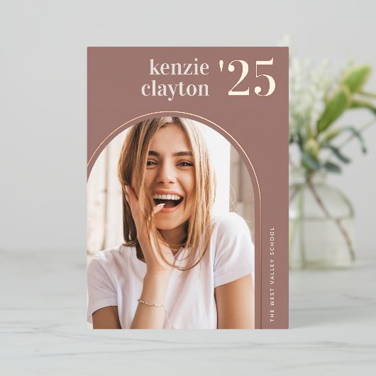 Moderne Arch | Aankondiging Afstuderen Folie (Staand Voorkant)