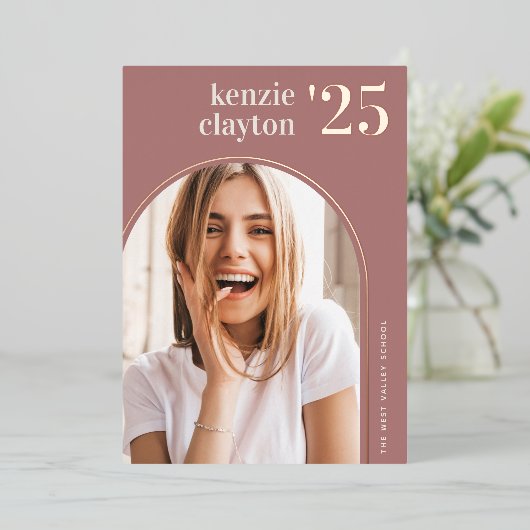 Moderne Arch | Aankondiging Afstuderen Folie (Staand Voorkant)