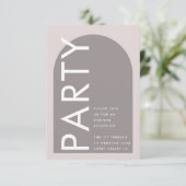 Moderne Arch Abstract Japandi Minimalisme Informatiekaartje (Staand voorkant)