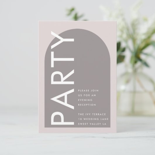 Moderne Arch Abstract Japandi Minimalisme Informatiekaartje (Staand voorkant)