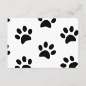 Moderne Arch Black Cat Baby shower Hartelijk dank Informatiekaartje (Achterkant)