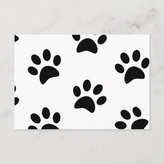 Moderne Arch Black Cat Baby shower Hartelijk dank Informatiekaartje (Achterkant)