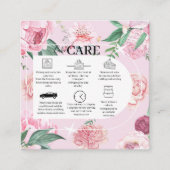 Moderne Arch Boheian Waterverf Florals Vierkante Visitekaartje (Voorkant)