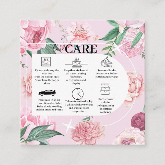 Moderne Arch Boheian Waterverf Florals Vierkante Visitekaartje (Voorkant)