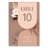 Moderne Arch Bohemian Chic Boho Waterverf Florals Kaart (Achterkant)