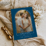 Moderne Arch Boho Arch met foto Save the Date Ann Aankondigingskaart<br><div class="desc">Creëer een echt unieke opslagkaart met deze moderne boog met fotodesign! Voeg gewoon uw foto toe en verander de tekst. Bewerk eenvoudig de kleuren van alle elementen en achtergrondkleuren om het kleurenpalet aan te passen!</div>