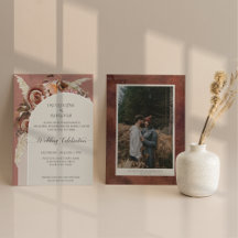 Moderne Arch BOHO Waterverf Floral Pampas Grass