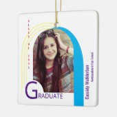 Moderne Arch Colorful Photo Afstuderen Keramisch Ornament (Links)