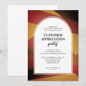 Moderne Arch Customer Appreciation Party Kaart (Voorkant / Achterkant)