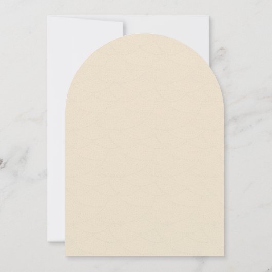 Moderne Arch Elegance | Trouwmenu Kaart (Achterkant)