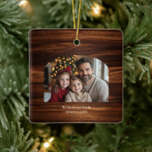 Moderne Arch Familie Foto Houtkorrel Kerstmis