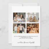 Moderne Arch Family Photo Collage Holiday Card Kaart (Achterkant)