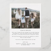 Moderne Arch | Folie fotocollage Feestdagenkaart (Achterkant)