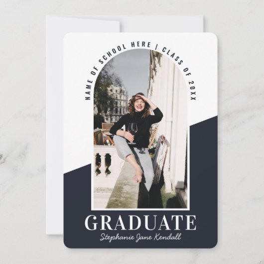 Moderne Arch Foto 2 Aankondiging van Afstuderen in (Voorkant)