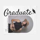 Moderne Arch Foto Afstudeerceremonie Fleece Deken (Voorkant (Horizontaal))