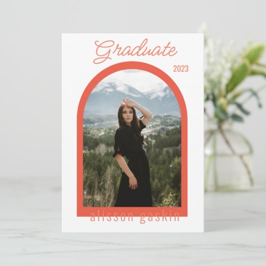 Moderne Arch Foto afstudeerder aankondiging 2023 r (Staand voorkant)