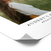 Moderne Arch Foto Afstudeerfeest Welkomstbord Poster (Hoek)