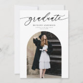 Moderne Arch Foto Afstuderen Kaart (Voorkant)