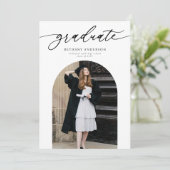 Moderne Arch Foto Afstuderen Kaart (Staand voorkant)