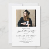 Moderne Arch Foto Afstuderen Kaart (Achterkant)