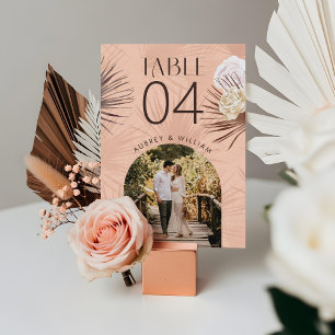 Moderne Arch Foto Bohemian Boho Waterverf Florals Kaart