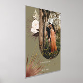 Moderne Arch Foto Boho Waterverf Florals Wedding Folie Afdrukken (Laagn)