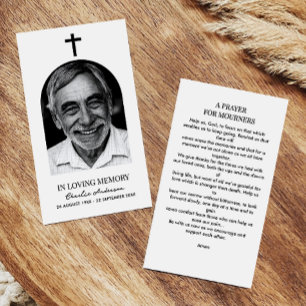 Moderne Arch Foto Christelijke Herdenkings- Gebeds Visitekaartje