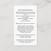 Moderne Arch Foto Joodse Gedenkteken Kaarten Visitekaartje (Achterkant)