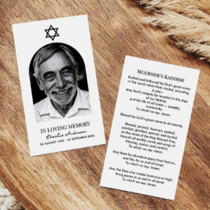 Moderne Arch Foto Joodse Herdenking Gebedskaarten Visitekaartje