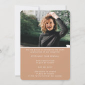 Moderne Arch Foto Neutral Afstuderen Aankondiging (Achterkant)