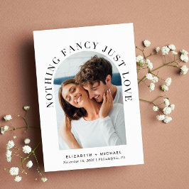 Moderne Arch Foto niets Fancy gewoon liefdeshuweli Kaart