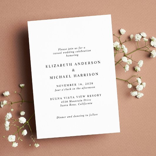 Moderne Arch Foto niets Fancy gewoon liefdeshuweli Kaart