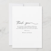 Moderne Arch Foto Rust Wedding Bedankt (Achterkant)