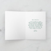 Moderne Arch Green Color Block Photo Afstuderen Bedankkaart (Binnen)