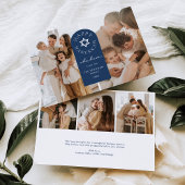 Moderne Arch Hanukkah Foto Vakantiekaart Kaart