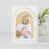 Moderne Arch-Kaart voor kerstfoto's (Staand voorkant)