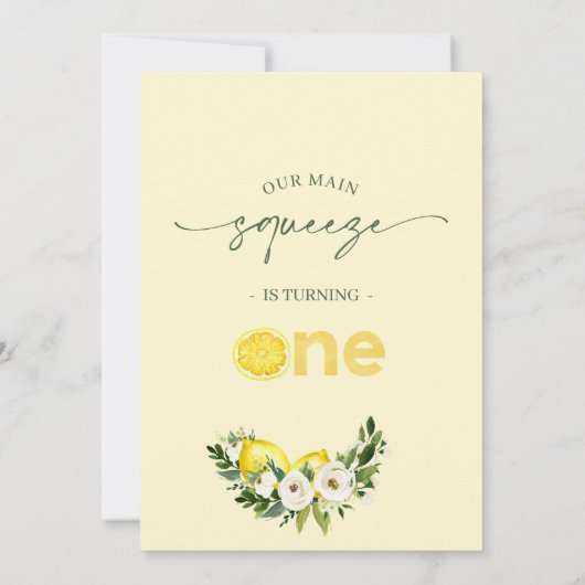 Moderne Arch Lemons Onze belangrijkste knijp 1e ve Kaart (Achterkant)