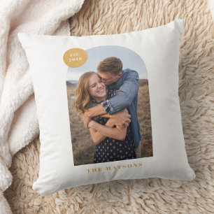 Moderne Arch Lijst - Aangepaste foto-pilot - Geel Kussen