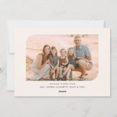 Moderne Arch Lijst Black Calligraphy Collage Holid Feestdagenkaart (Achterkant)