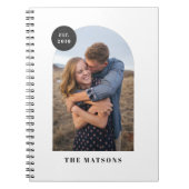 Moderne Arch Lijst Custom Photo Journal - zwart Notitieboek (Voorkant)