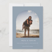 Moderne Arch Lijst flat, sla de Datum fotokaart op Save The Date (Voorkant)