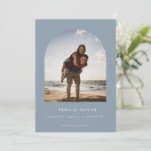 Moderne Arch Lijst flat, sla de Datum fotokaart op Save The Date (Staand voorkant)