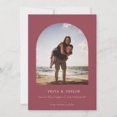 Moderne Arch Lijst flat, sla de Datum fotokaart op Save The Date (Voorkant)