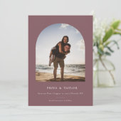Moderne Arch Lijst flat, sla de Datum fotokaart op Save The Date (Staand voorkant)