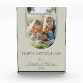 Moderne Arch Lijst Foto Vaderdag | Beige (Voorkant)