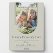 Moderne Arch Lijst Foto Vaderdag | Beige Fotoplaat (voorkant)
