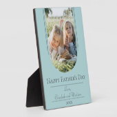 Moderne Arch Lijst Foto Vaderdag | BLAUWGROEN Fotoplaat (Zijkant)
