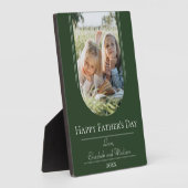 Moderne Arch Lijst Foto Vaderdag | Emerald Fotoplaat (Zijkant)