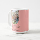 Moderne Arch Lijst Foto Vaderdag | Koraal Koffiemok (Voorkant links)